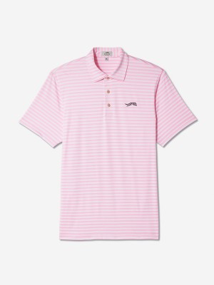 Sun Day Red Heritage Mesh Stripe Polo Rosa Randig | 435687-UPQ
